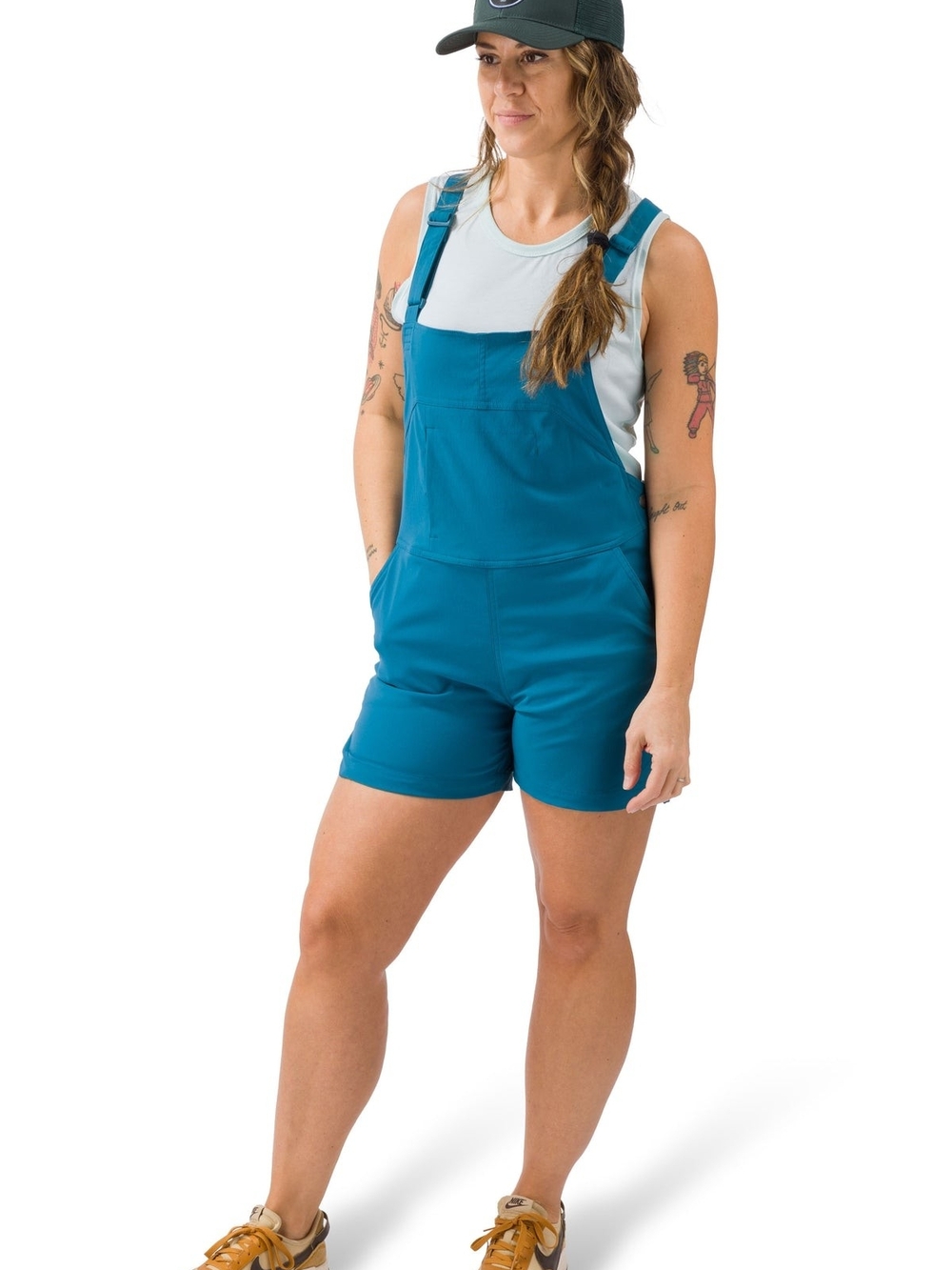 Flylow The Life Jumper Short Overalls in Blue